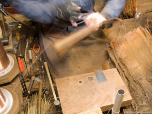 皮7玉長柄箒の玉作り