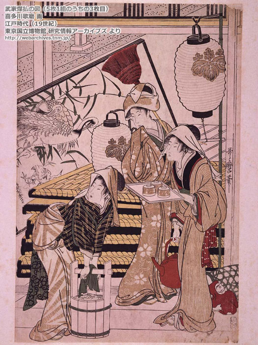 武家煤払の図/部分-19世紀-喜多川歌磨-東京国立博物館研究情報アーカイブズ